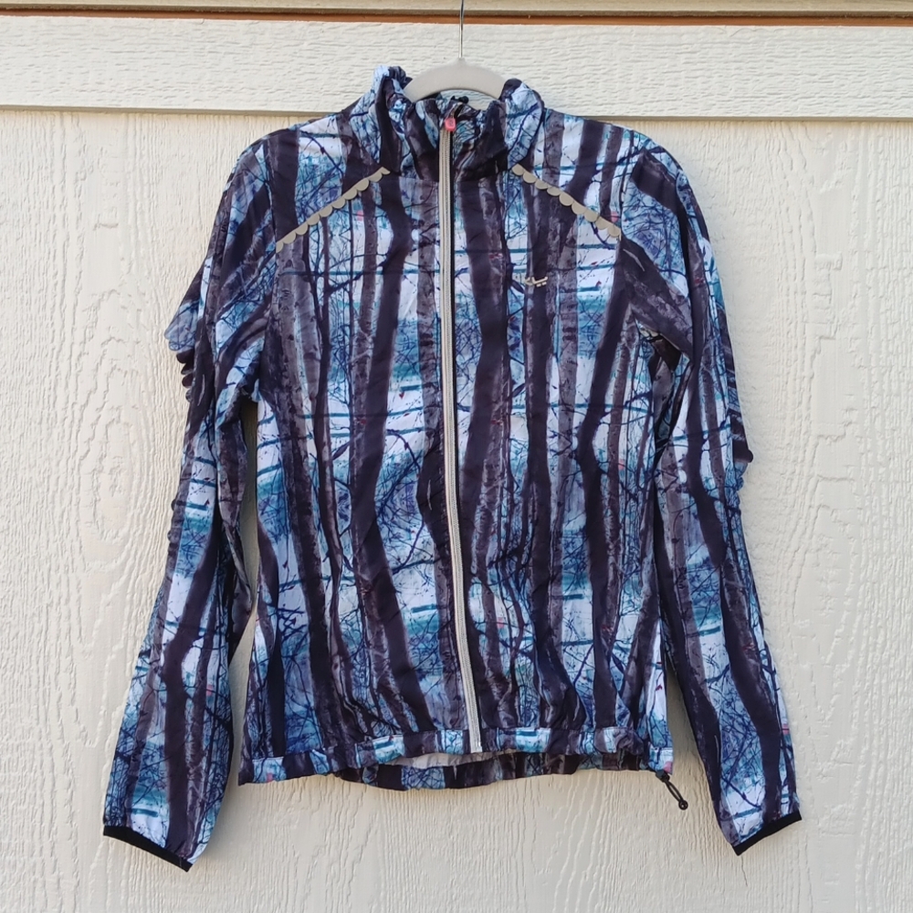 Rohnisch printed windbreaker jacket women's sz small